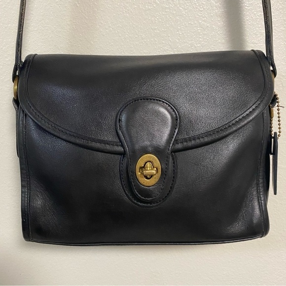 Coach Bag Black Vintage Devon Shoulder Bag- Restored - Picture 3 of 17